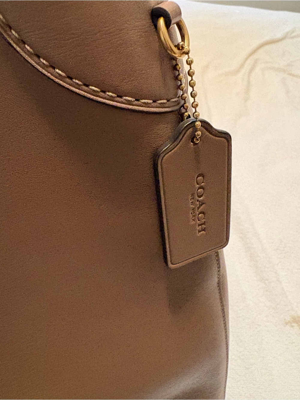 Coach Brooklyn 39 Leather Shoulder Tote - Picture 5 of 7